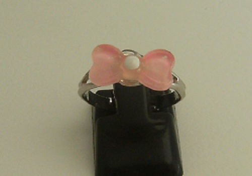 Bague noeud rose
