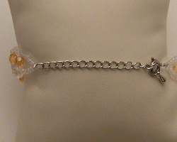 Bracelet en perles cristal orange